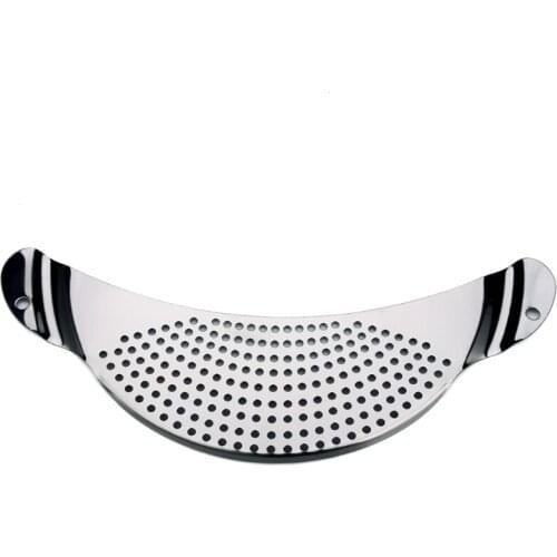 Pan Pot Drainer with Handles Crescent Pot Strainer Pasta Strainer Colander Sieve Strainer Filter Pasta Food Clip Durable B03E
