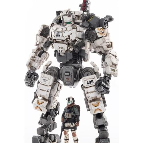 JOYTOY 1/25 Scale Action Robot STEEL BONE White Color Heavy Firepower Mecha Collection Model Toys Christmas Present