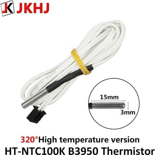 High temperature version HT-NTC100K B3950 thermistor Temperature Sensor for High Temperature Filament 3D printer parts
