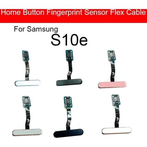 Home Button Flex Ribbon Cable For Samsung Galaxy S10e Back Return Key Botton Fingerprint Touch Replacement Repair Parts