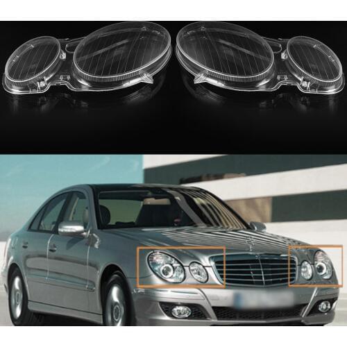 Car Headlight Cover shell Headlamp Lenses Left / Right Side Polycarbonate for MERCEDES for BENZ E CLASS W211 E320 E350 2006-08