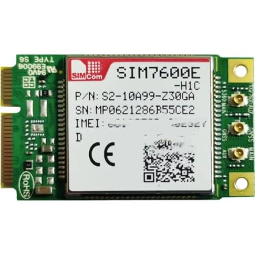 SIMCOM SIM7600E-H1CD MNIPCIE NOT SIM7600E-H1C Multi Band LTE Module CAT4 4G LCC type B1 B3 B7 B8 B20 Low cost SIM7600EH1C