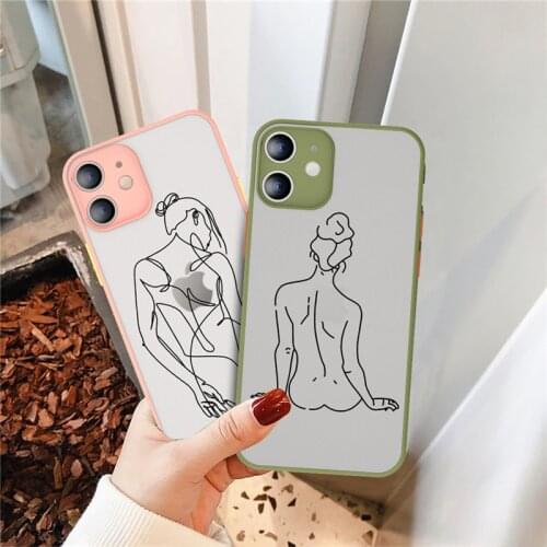 Abstract Women Face Line Soft Phone Case For iPhone 12 11 Pro Max SE 2020 7 8 Plus XR XS Max X Kiss More Often Clear Cover