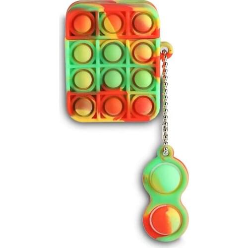 New popoit чехол на аирподс Silicone Cases Apple Airpods 1/2 Protective Bluetooth Wireless Earphone Cover Air Pods Charging Box