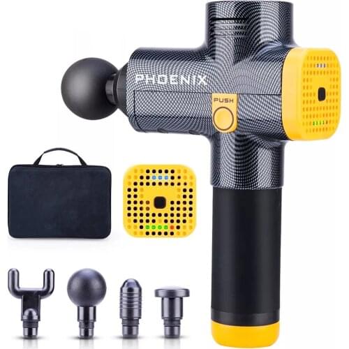 New Phoenix A2 touch screen massage gun deep muscle massager muscle pain neck massage exercise relaxation weight loss relief