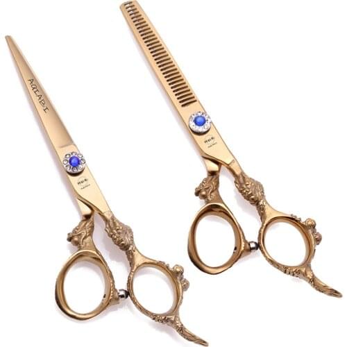 Sharp Blade Hair Scissors Professional 5.5" 6" 440C Hair Cutting Salon Scissor Makas Barber Shears Hairdressing Scissors A9004
