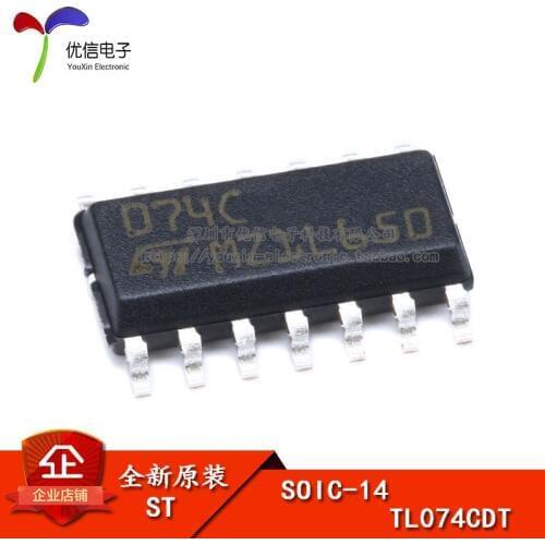 Genuine original patch TL074CDT SOIC-14 chip quad JFET Input Operational Amplifier