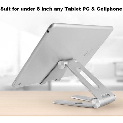 Aluminum Alloy Tablet Stand Holder For iPhone iPad Mini 1 2 3 4-8 Inch Folding Portable Tablet Phone Stand For Samsung Huawei