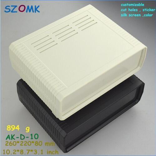 Distribution box plastic enclosure electronic case (10 pcs) 260*220*80mm electrical junction box plastic instrument enclsoure