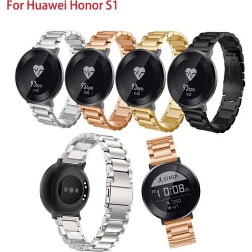 Luxury Brand Stainless Steel Watchband for Huawei Honor S1 Watch Strap Smart Watch Wristwatch For Huawei Replace Watch Band