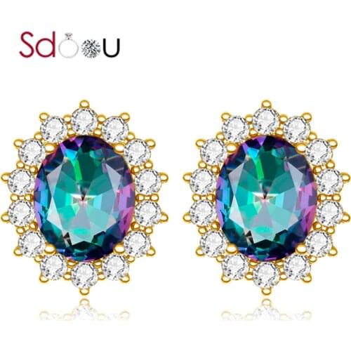 Women's Gold Earrings Sdoou China
