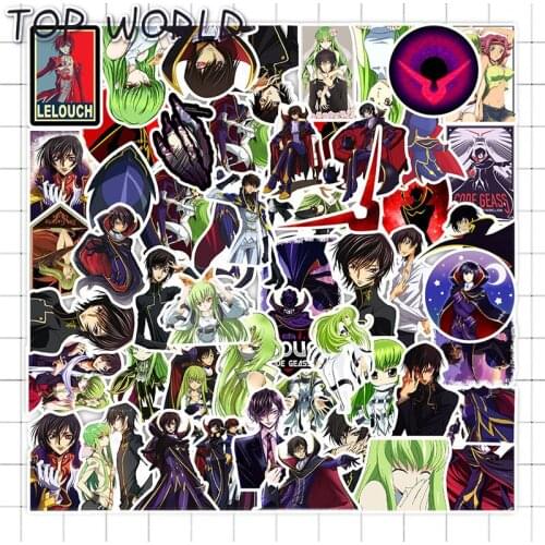 10/50Pcs/set Cool CODE GEASS Lelouch Of The Rebellion Cartoon Anime Sticker For Toys Luggage Suitcase Fashion Laptop Decals Case
