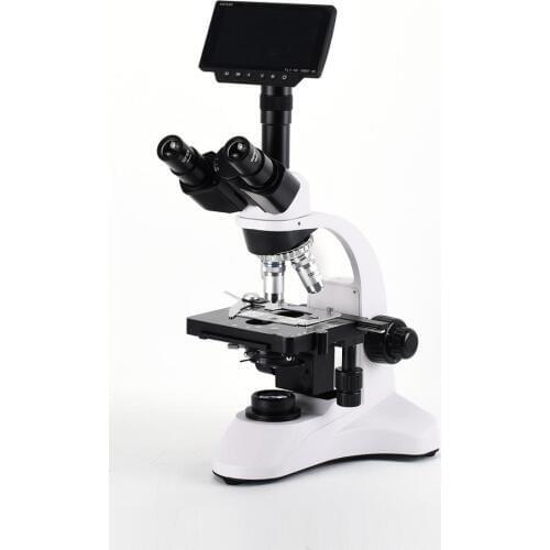 Trinocular Biological 1600X Stereo Microscope 5" Screen 16MP Microscope Camera for Biology and PCB Repair