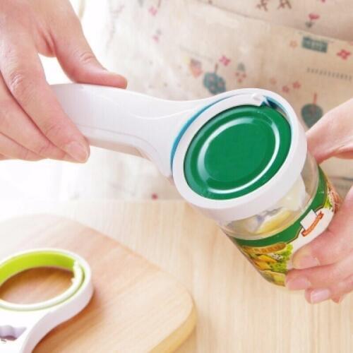 3in1 Multifunctional Creative Home Cans Opener Beer Bottle Jar Cap Opener Wrench Kitchen Tool(color