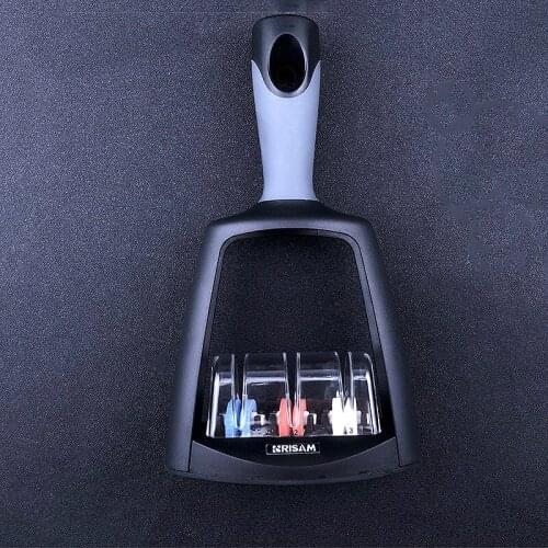 Diamond wheel fixed angle sharpener, professional sharpener, kitchen sharpener set hot sale Three-in-one carbon steel sharpener