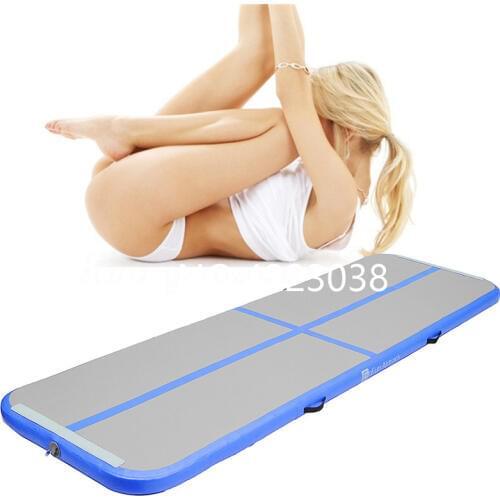 Free Shipping 3x1x0.2m Inflatable Gymnastics Tumbling Mat Air Track Floor Mat with Electric Air Pump For Children