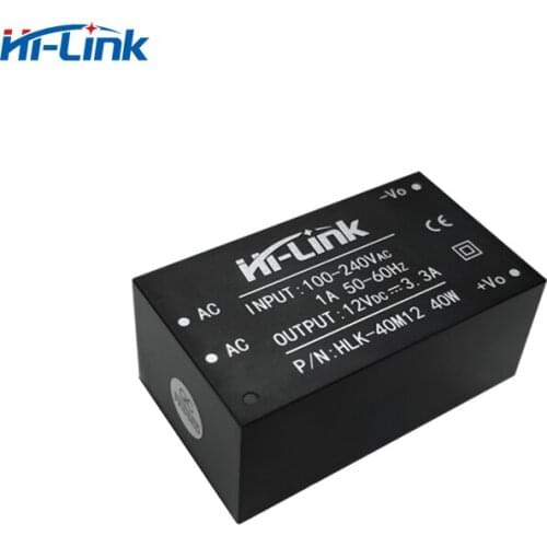 Free shipping new Hi-Link HLK-40M12 12v 40W output AC DC power supply with Logo Customized