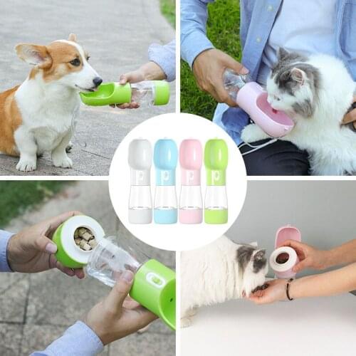 Pet Dog Water Bottle Portable Pets Water Feeder Dispenser For Small Dog Outdoor Water Dogs Bowl Bebedero Perro Dog Supplies