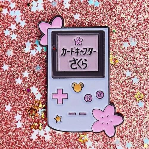 Cardcaptor Sakura Gameboy Enamel Brooch Pin Backpack Hat Bag Collar Lapel Pins Badges Women Mens Fashion Jewelry Accessories