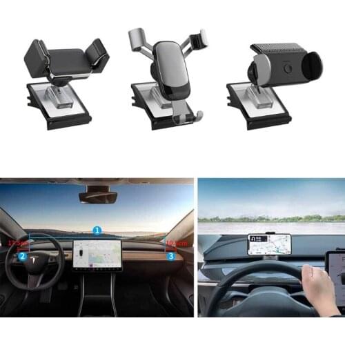 T3ED Free-hands Air Outlet Phone Bracket Lossless Install Smartphone Holder for Model3/Y Cell Phone Automobile Cradles