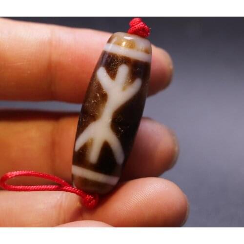 Magic Power Tibetan Old Agate Money Hook As You Wish dZi Bead Totem Pendant 35MM LKbrother Sauces Top Qulality Garrentee