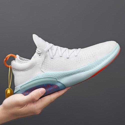 Trend Running Shoes Men Casual Shoes Summer Air Cushion Breathable Mesh Sports Shoes tennis Sneakers Soft Bottom Run Shoes Man