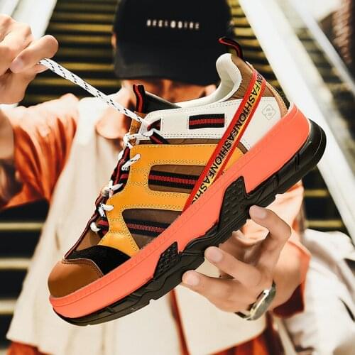 New stylish thick-soled mens all-match sports casual shoes, wear-resistant canvas mens shoes, outdoor skateboarding shoes