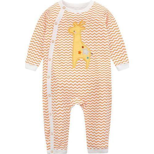 Y385 New 2017 baby cotton cartoon clothes long sleeve infant Girls Overalls Newborn Baby Clothing Infant Creeper giraffe jersey