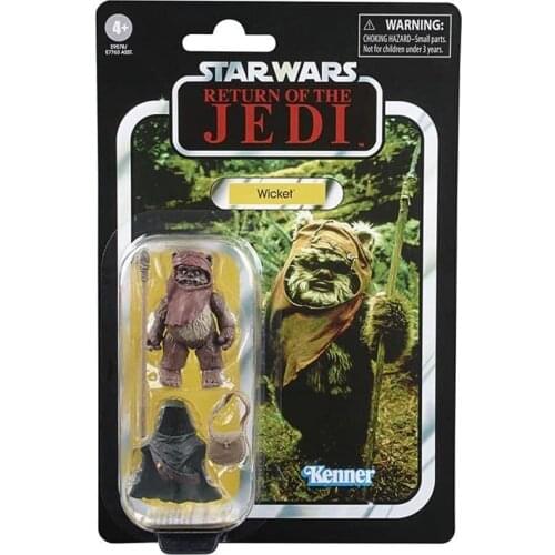 Original Star Wars The Vintage Collection Wicket Toy 3.75-inch Scale Star Wars: Return of The Jedi Action Figure Toys for Kids