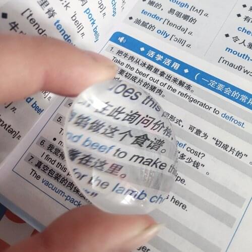 Optical Glass Plano Convex Lens Diameter 42mm Focal Length 40mm K9 Magnifying Glass