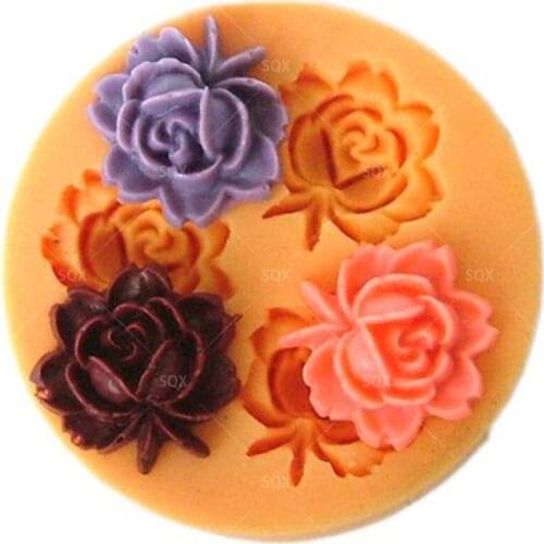 HOT Flower Shape Silicone Mold Chocolate Mould for Wedding Fondant Cake Decorating Tools Bakeware Sugarcraft Acessorios SQ1414