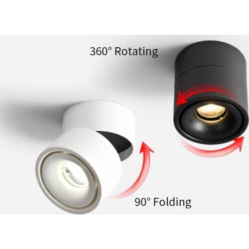 Home Decoration Interior Lighting Led Downlight 220V Ceiling Light Cob 3W 5W 12W Spotlight Foldable Anti-Glare Wall Light