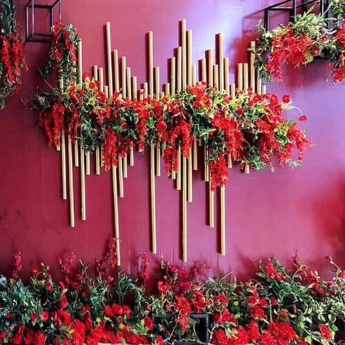5M Wedding Decoration PVC Aluminum Plastic Tube Background decoration Giant Artificial Flower Pole Stage party design decor prop