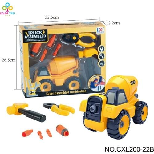 6 Types Diecast Mini Alloy Trucks Engineering Tractor Construction Vehicle Toy Dump Truck Model Classic Toys Gifts For Children