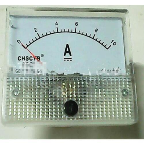 DC 0-10A Mini Pocket Amperimetro Analogico Analog Ammeter Analog Panel current Meter For Experiment or Home Use