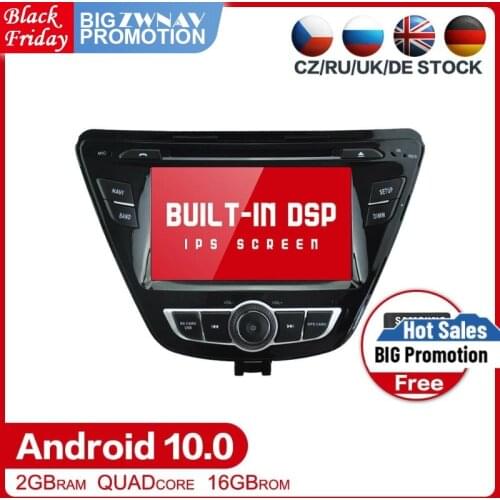 Android 10.0 Car dvd Radio Multimedia Video Player Navi GPS For Hyundai Elantra 2014+ Avante(MD) Audio stereo Head Unit free map