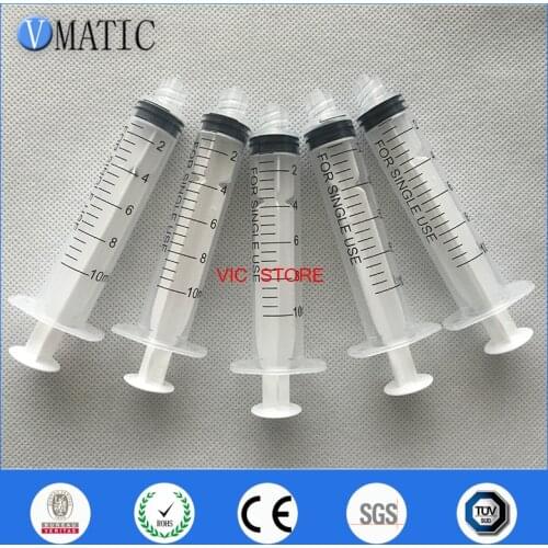Free Shipping 10ml/10cc Luer Lock Dispensing Plastic Manual Syringes Glue Dispenser Syringe