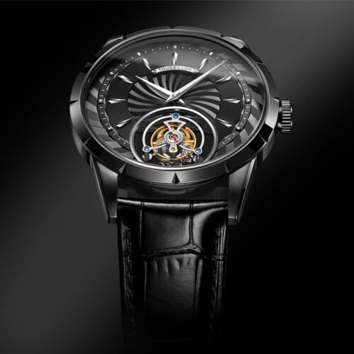AESOP Tourbillon Watch Fashion Luxury Skeleton Watches for Men Wristwatch Male Classic Dial Clock New 2021 Clock reloj hombre