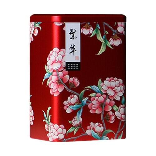 Printed Chinese Style Tea Box 1 Piece Kitchen Tin Containers Food Storage Box For Tea Retro Pattern Coffee Powder Organizer