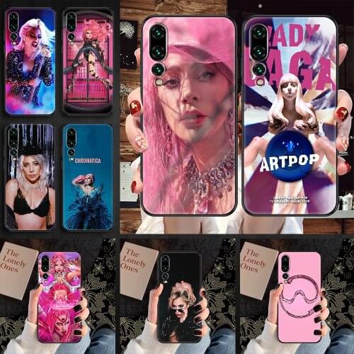 Lady gaga Phone case For Huawei P Mate P10 P20 P30 P40 10 20 Smart Z Pro Lite 2019 black trend bumper pretty coque silicone