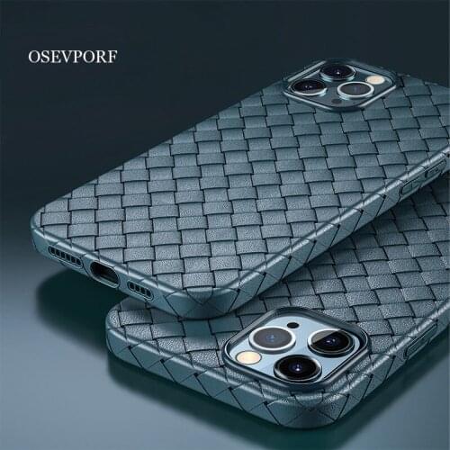 For iPhone X XR XS 11 12 Pro Max 12 Mini Weave Pattern Back Cover Soft TPU Breathable Silicone Funda for iPhone 6 6S 7 8 Plus