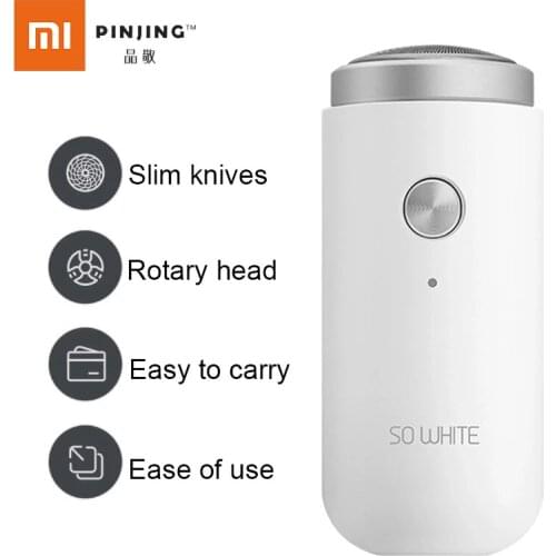 100% Original Xiaomi PINJING Electric Shaver Portable Mens Razors Head Dry Wet Shaving Washable Beard Trimmer Comfy For Men