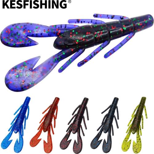 KESFISHING Lures Vibe Craw 85mm 6g 8pcs Fishing Lure Soft Baits Leurre souple Carp Fishing Accessories Fishing Feeder