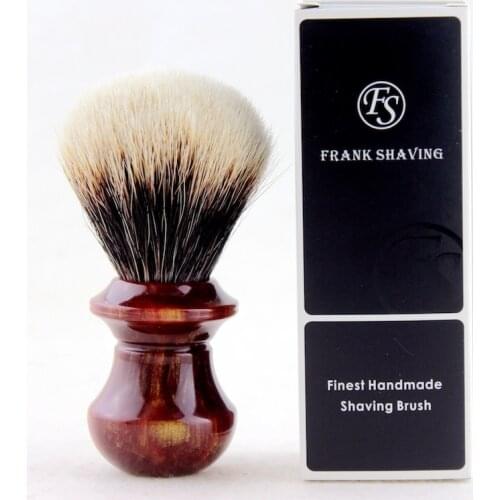 "FS"-24mm 100% Silvertip Badger Shaving Brush Colorful B&Y Handle +FREE STAND+FREE SHIPPING