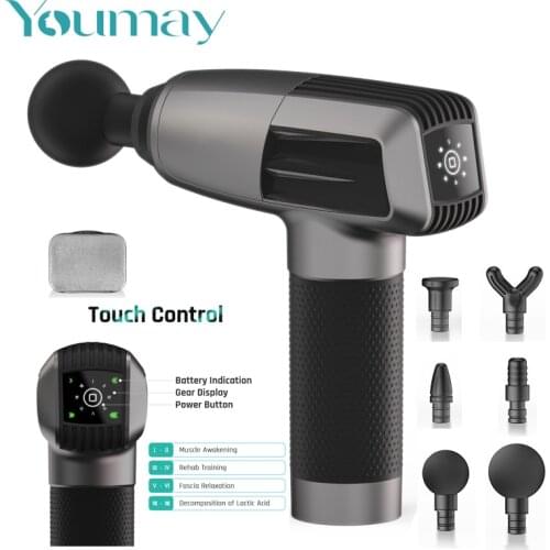 Youmay Massage Gun Deep Tissue Percussion Muscle Massager Fascia Gun For Body Neck Pain Relief Relaxation Fitness Muscle Shaping