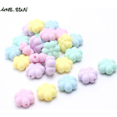 MHS.SUN 50PCS Food Grade Silicone beads 14MM Nursing Chewing Teething Bead For Baby Teethers Necklace Jewelry DIY Toy BPA Free