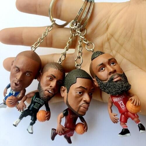 Mini Basketball-Star Figure Doll Kids Toys Fan Keychain Bag Pendant Adult Inspirational Christmas Children Gifts