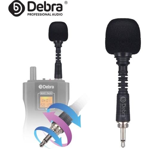 Debra Mini Portable Condenser Mic Wired Microphone For Smartphone Recording ,DSLR Camera Interview