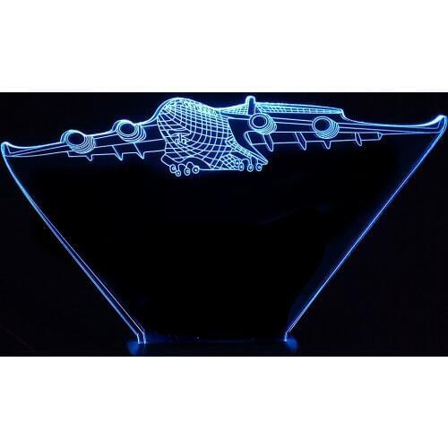 New 3D Lamp Fthing Air Plane Nightlight Mood Lamp 7 Color Change Light Aircraft Table Lamp Birthday Gifts Toys Kids Night Lights