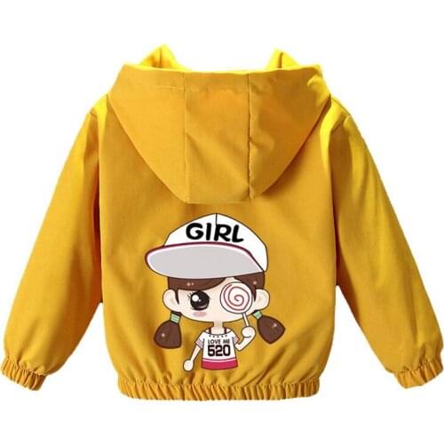 Baby Girls Cardigan Jackets Spring Autumn Kids Hooded Cartoon Princess Clothes Coats Children Zipper Outerwear Girl Outfit